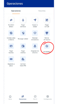 1. Paso ingresar a operaciones y darle click a Wardaditos.